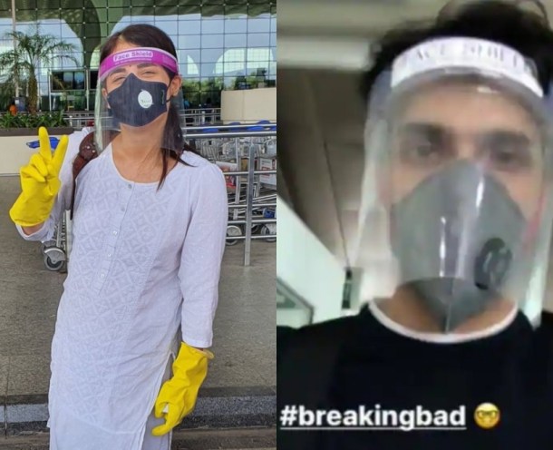 celebs in flight coronavirus