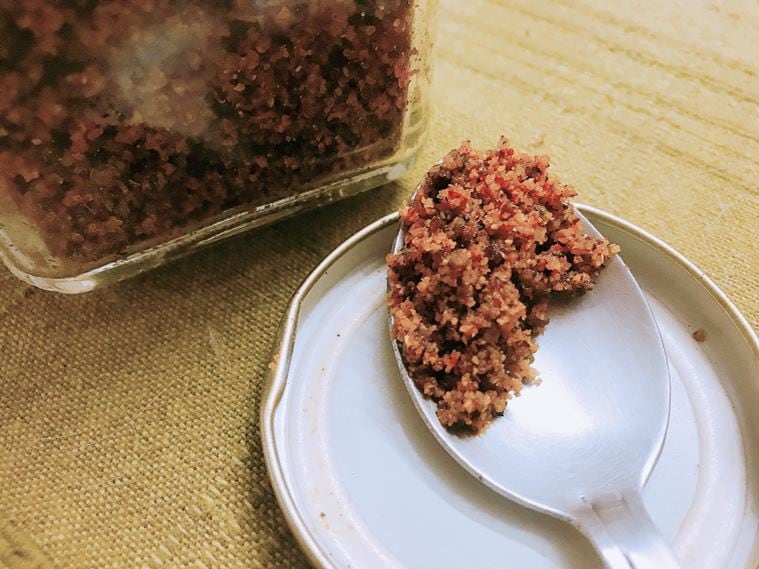 Kerala recipes, chutney powder, chammanthi podi, coconut recipes