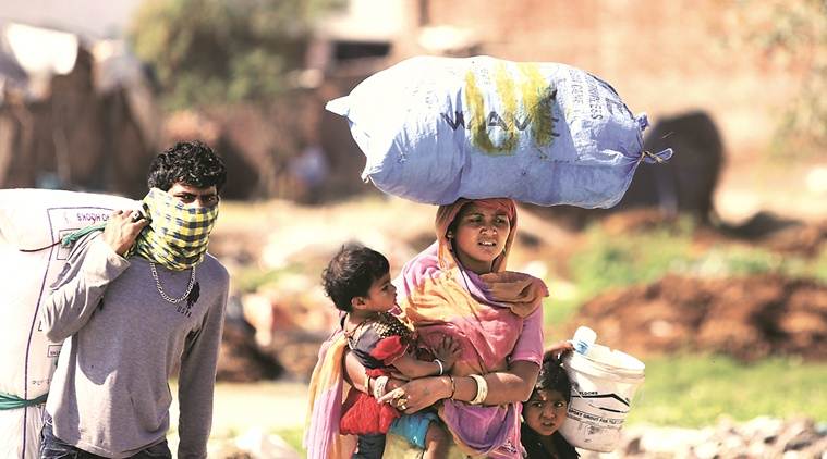 Migrant workers, India lockdown, Coronavirus cases, Punjab news, indian express news
