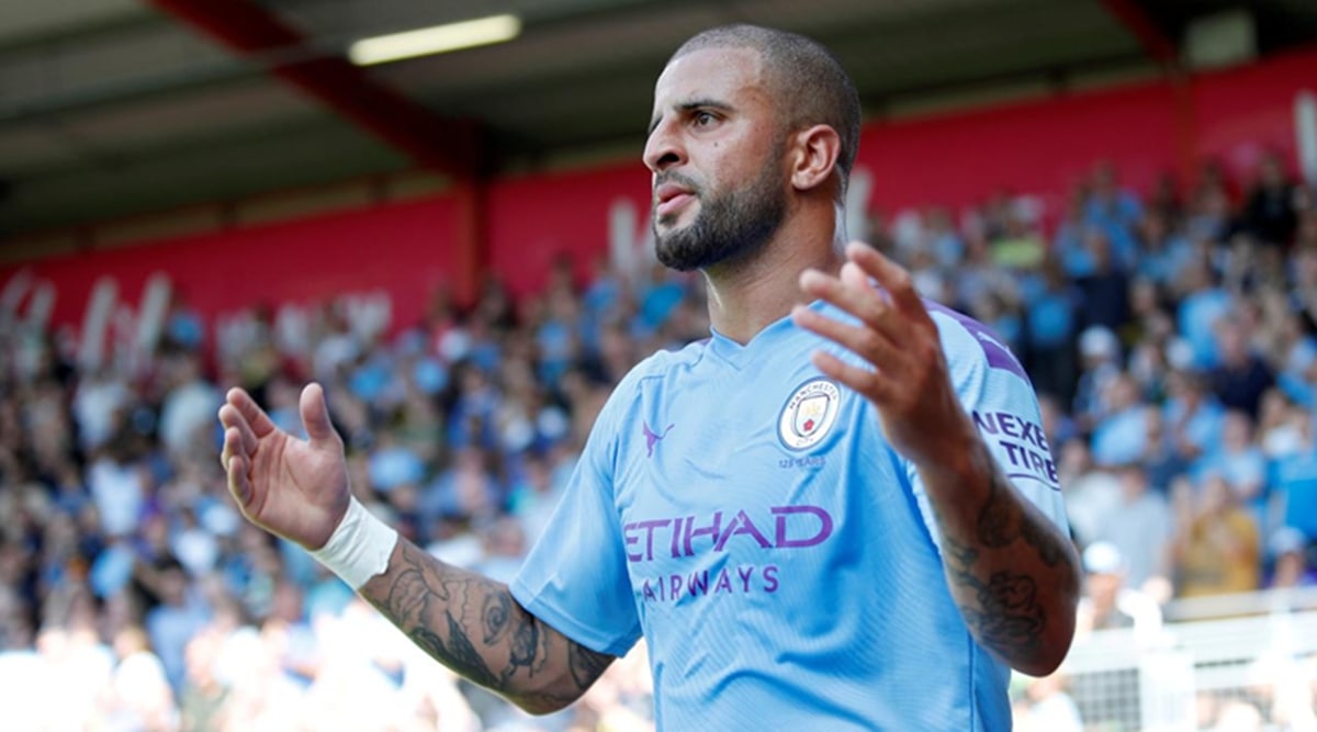 UCL Final: Kyle Walker misses training session due to back problem