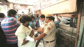 Liquor shop, Mumbai lockdown, India lockdown, Coronavirus outbreak, Maharashtra news, Indian express news