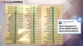 translation fails, RIP English, translation errors, funny araboc english translation, arabic menu card funny translation, viral twitter thread, funny news, indian express