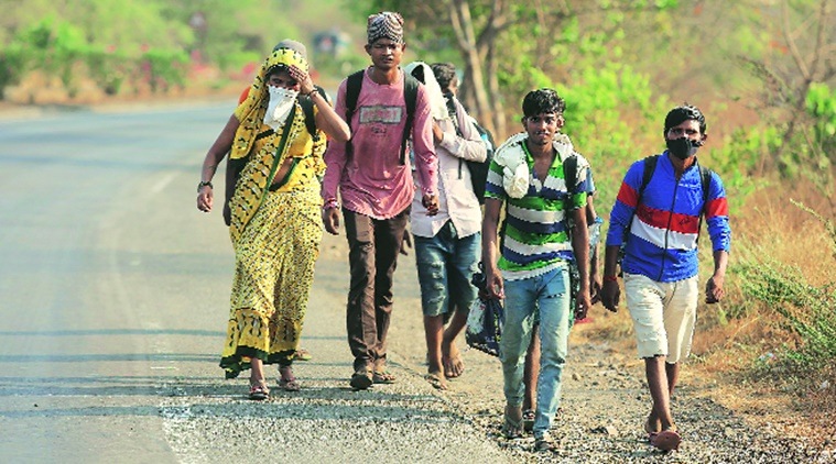 coronavirus, coronavirus outbreak, india lockdown ,Ministry of Home Affairs, india lockdown relaxation, lockdown passes, migrant workers, migrant workers stuck, indian express news
