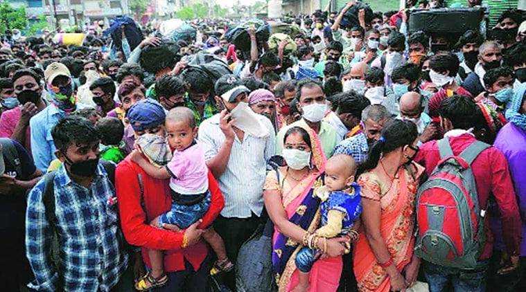 coronavirus, migrant workers , migrant workers in jalandhar, migrant workers in punjab, migrant workers ration supply in punjabm indian express news