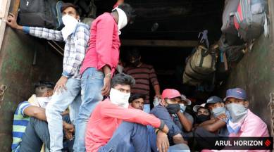 train ride, migrant workers, india lockdown, coronavirus cases, bicycle ride, indian express news