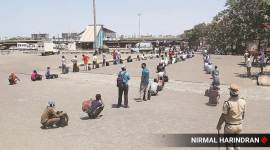 coronavirus, coronavirus outbreak, india lockdown, migrant workers, migrant workers in gujarat, indian express news