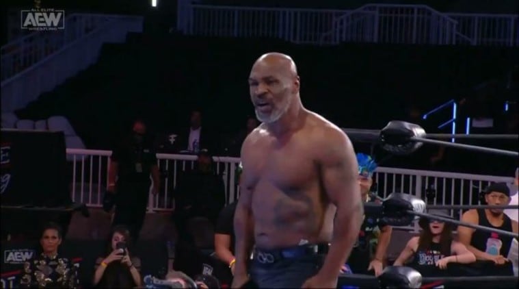 Watch: Mike Tyson scares off WWE Hall of Famer in AEW | Sport-others