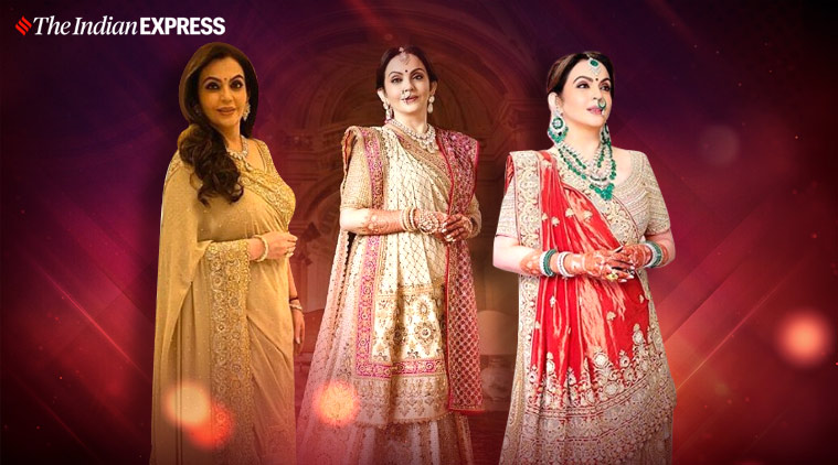 Nita Ambani Gives Ethnic Goals In Abu Jani Sandeep Khosla Outfits Lifestyle News The Indian Express