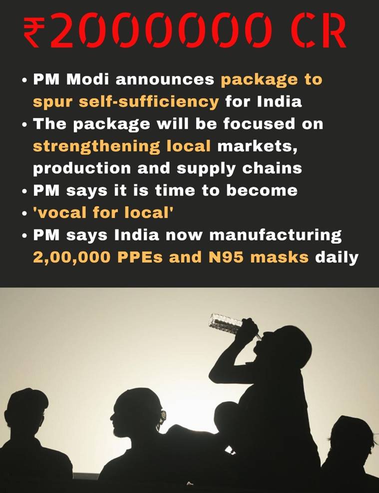 Relief packages, Prime Minister Narendra Modi, PM Modi relief packages, MSMEs, modi relief funds for migrants, coronavirus, coronavirus India, India lockdown 4.0, indian express