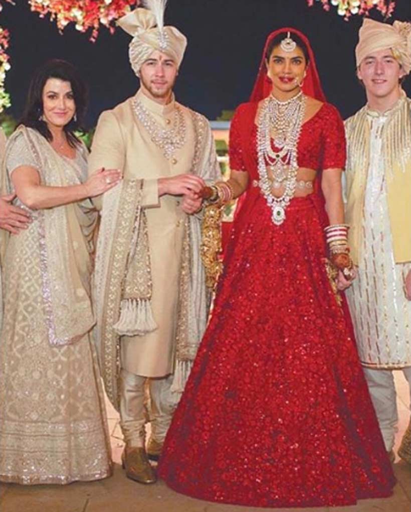 Priyanka Chopra's Wedding Dress and Nick Jonas' Tux Had Hidden Touches