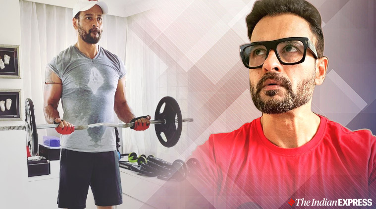 Quarantine fitness Rohit Roy’s biceps workout with a