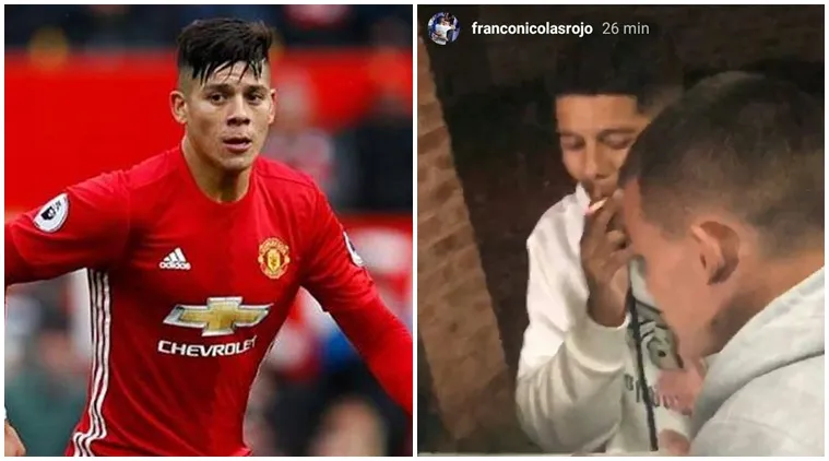 Manchester United S Marcos Rojo Breaks Lockdown Rules Caught Smoking Playing Cards Sports News The Indian Express