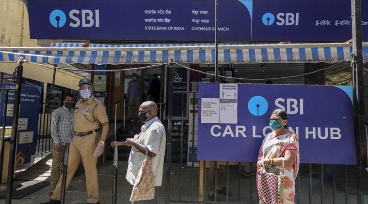 One Time Gains Boosts Sbi Q4 Net But 23 Of Loan Book Comes Under Moratorium Business News The Indian Express