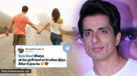 sonu sood, sonu sood tweets, sonu sood funny tweets, sonu sood migrant crisis, man request sonu sood reunite girlfriend, viral news, entertainment news, indian express