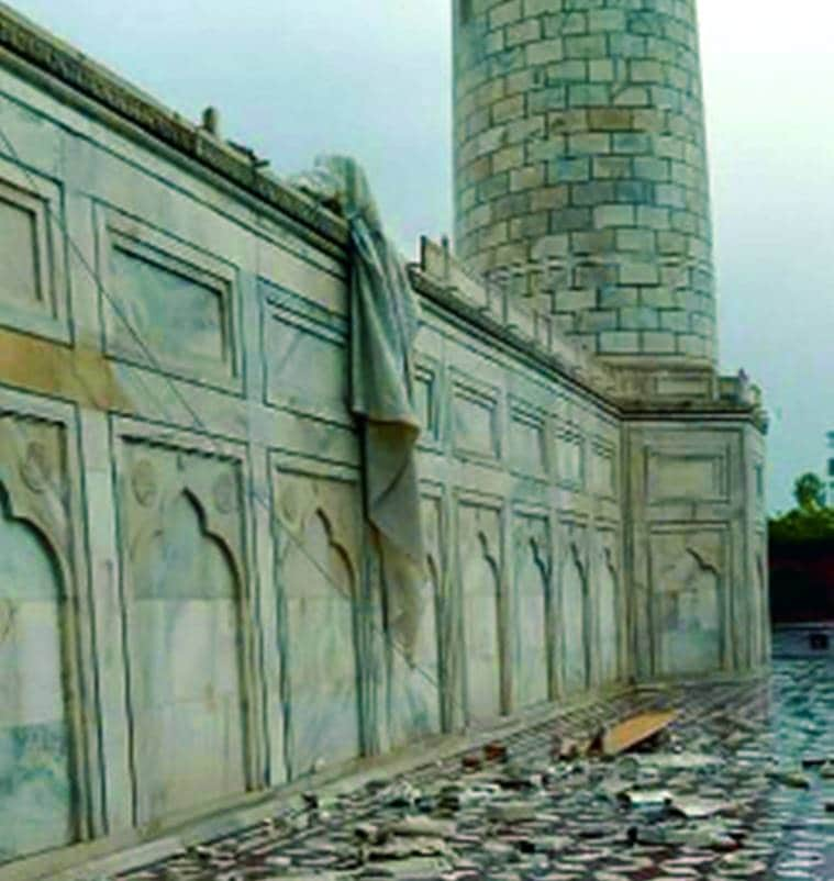 Strong winds damage portions of Taj, kill eight in 2 districts