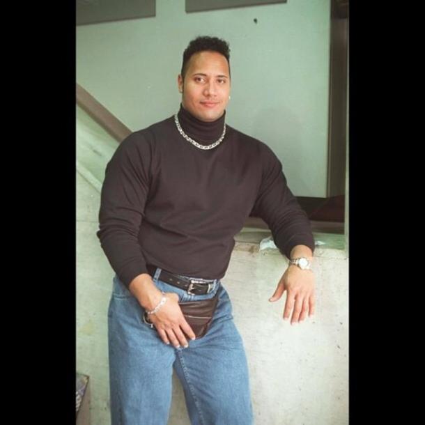 dwayne johnson throwback photos