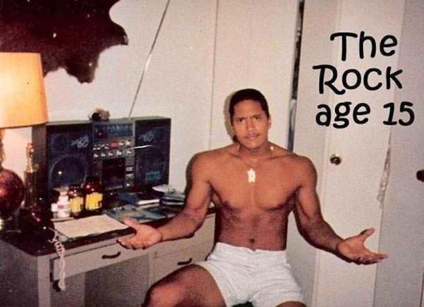 dwayne johnson classic pics