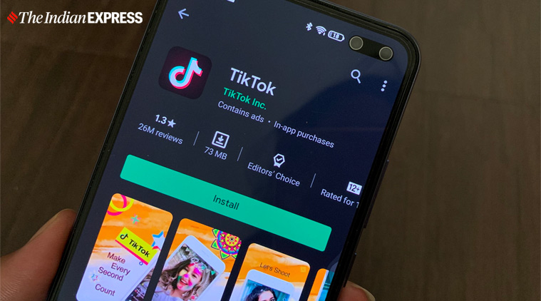 TikTok rating drops to 1.3 rating on Google Play store (Express photo: Sneha Saha)