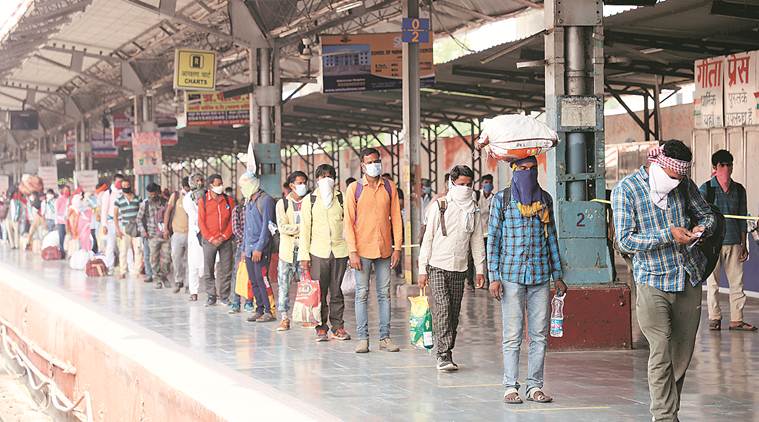 India lockdown, Migrant workers, Coronavirus crisis, Mumbai news, Indian express news