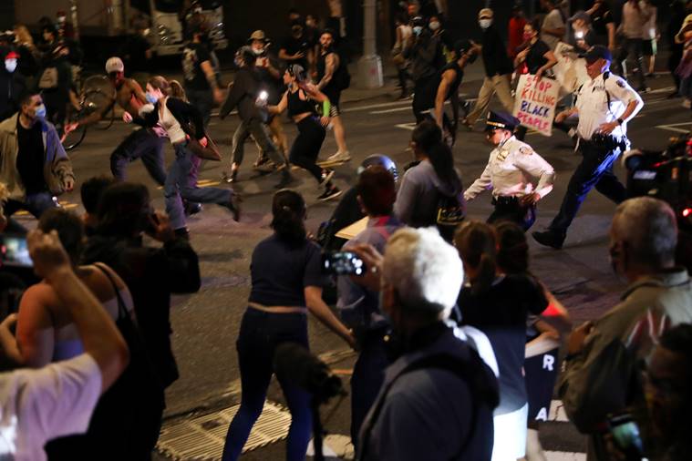 US states rattled by sporadic protests as cop charged over George Floyd's death