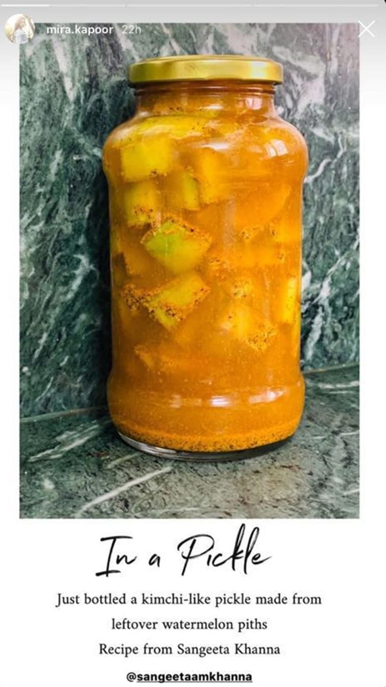 uses of watermelon peels, watermelon pith recipes, pickles, how to make watermelon pith pickle, mira kapoor, sangeeta m khanna recipes, indianexpress.com, indianexpress, fermentation gut friendly