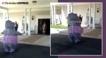 Viral Video: Woman sports hippopotamus costume to visit mother at nursing centre