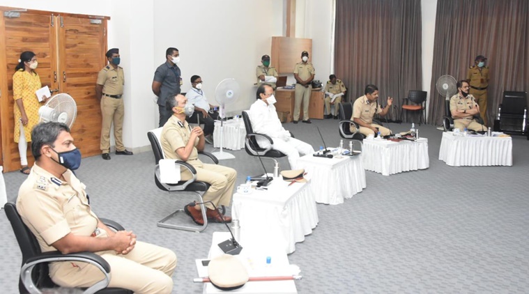 coronavirus in Maharashtra, covid-19 cases in pune, ajit pawar, pune covid-19 lockdown, ajit pawar meets pune police officials, indian express news