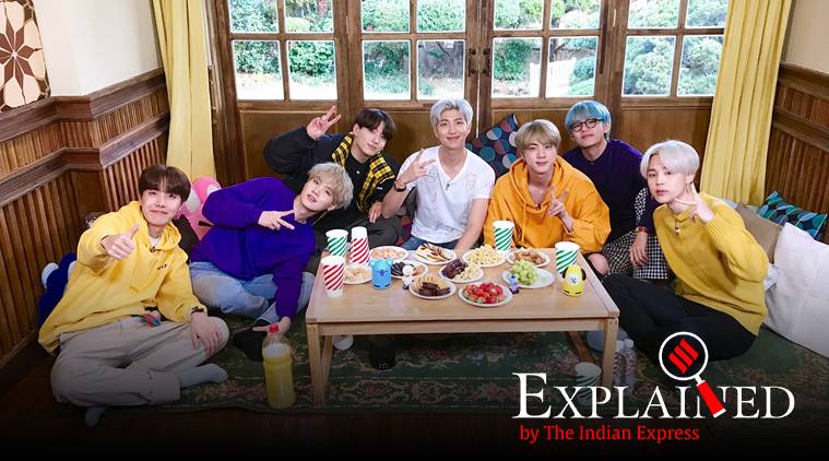 BTS, BTS members, BTS india, BTS history, BTS youtube, dear class of 2020 bts, BTS, K-pop, K-pop band BTS, BTS songs, BTS band, Express Explained, Indian Express