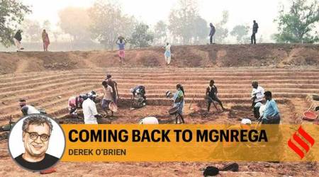 mgnrega, mnrega, mnrega congress, mgnrega jobs, mgnrega workers, mgnrega bjp, Aftermath of coronavirus, Derek O'Brien writes, bjp congress covid-19, indian express