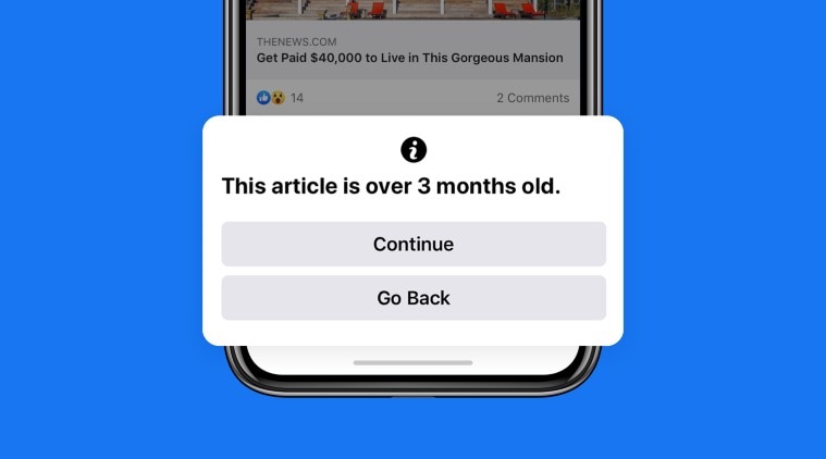 Facebook, Facebook misinformation, facebook pop up warning, facebook US elections 2020, facebook political ads, facebook old news