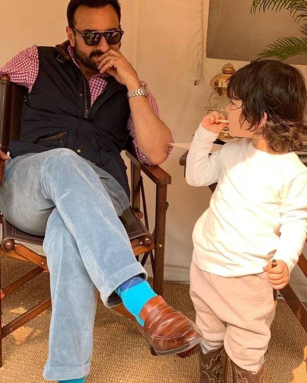 saif ali khan with taimur