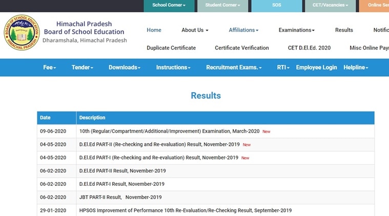 Himachal Board Class 10th, 12th Result 2019: HPBOSE HP Board Exam ...