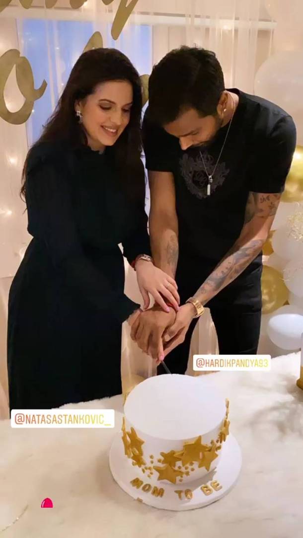hardik pandya natasa stankovic celebrations