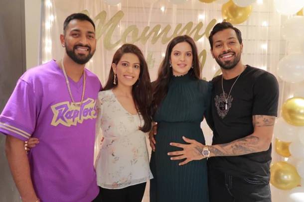 hardik pandya natasa stankovic baby shower photos