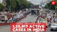 Coronavirus on June 9, 1,29,917 active cases in India