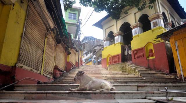 Guwahati: Kamakhya Temple wears a deserted look, during the ongoing COVID-19 lockdown, in Guwahati, Saturday, June 13, 2020. (PTI Photo)