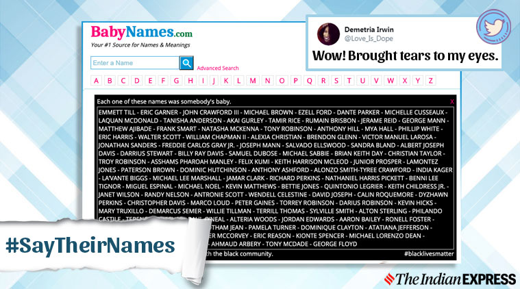 Baby names website praised for unique display of support ...
