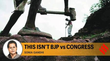 Sonia Gandhi, MGNREGA, MNREGA, MNREGA Congress, MGNREGA Congress, Congress Covid-19, coronavirus Congress MGNREGA, BJP Congress Covid-19, Sonia Gandhi Covid-19 crisis, Sonia Gandhi Indian Express