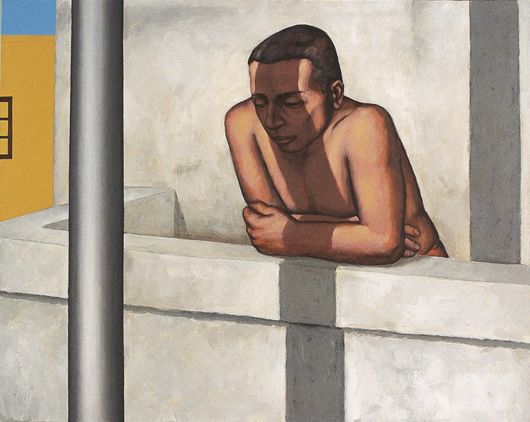 Sudhir Patwardhan Balcony, Sudhir Patwardhan artworks, indian artists, coronavirus, art in lonliness