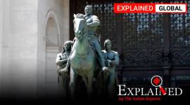 Theodore Roosevelt statue, George Floyd protests, Theodore Roosevelt statue in New York, Indian Express