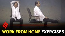Working from home? Exercise while sitting on a chair