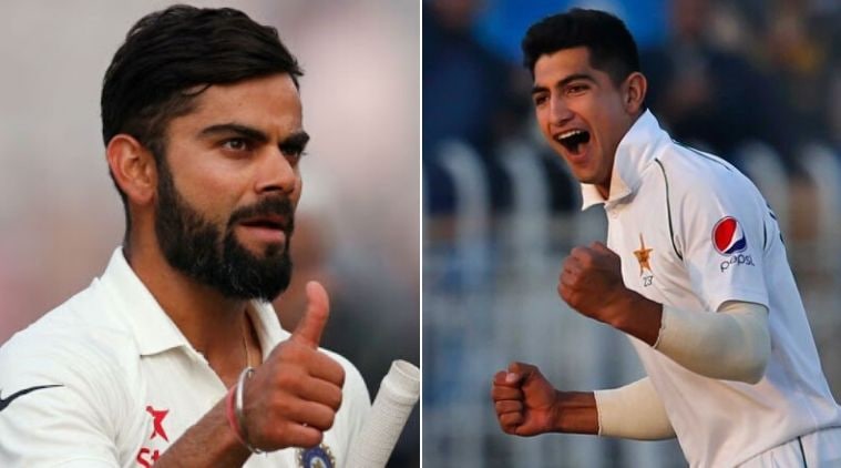 Virat Kohli vs Naseem Shah, Naseem Shah vs Kohli, Naseem Shah bowling, Naseem Shah speed, Naseem Shah career records, Virat is Naseem shah's bunny