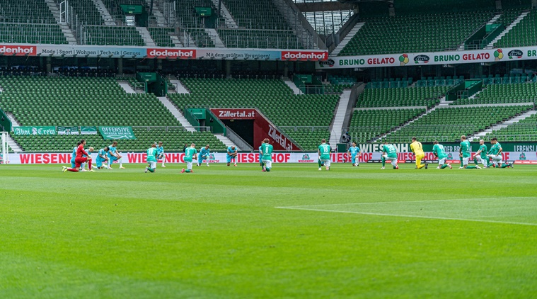 More Bundesliga Teams Kneel Before Games Wolfsburg Beats Werder Bremen Sports News The Indian Express