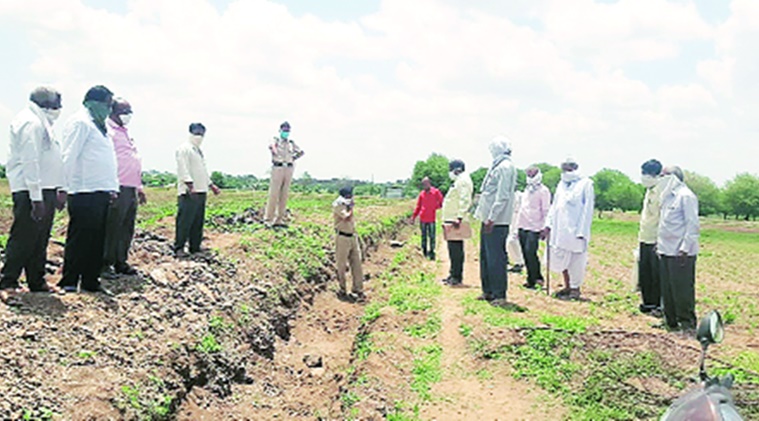 beed farmers, beed farmers land dispute, beed police, beed farmers dispute, beed sowing season arrival, indian express news