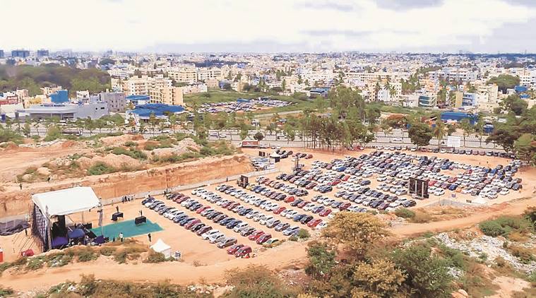 As church reopens, a drive-in Mass in Bengaluru parking lot