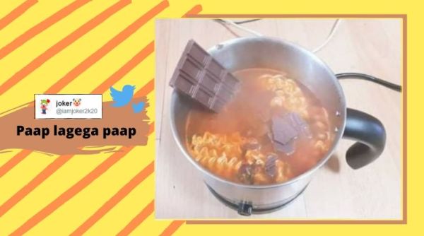 Chocolate Maggi, Maggi noodles, Instant noodles, Chocolate, Maggi noodles with chocolate, Weird food combination, Bizarre fusion food, Trending news, Indian Express news