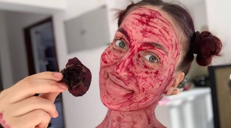 elli avrram, beetroot mask