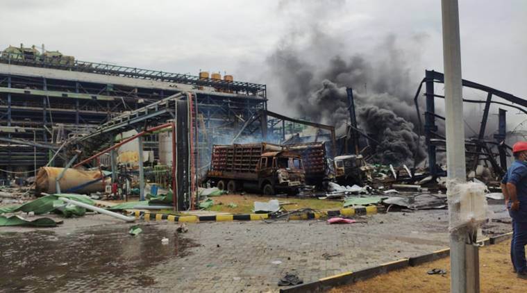 gujarat factory blast, gujarat chemical factory blast, yashashvi rasayan blast, bharuch factory blast, dahej factory blast, Indian express