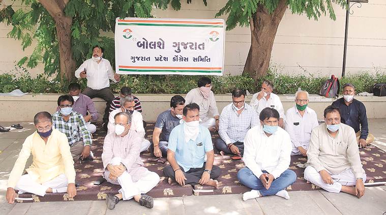 gujarat congress, gujarat congress mlas resign, gujarat congress mlas resignation, india news, indian express