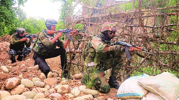 militants killed, Lashkar-e-Taiba militant, gun fight, Kashmir news, Indian express news